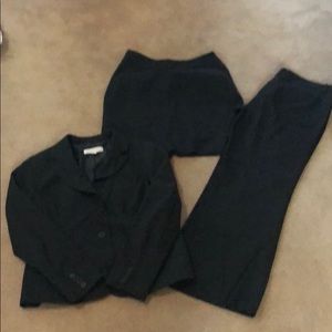 New York & Co Suit Set black pinstripes